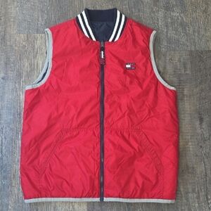 Tommy Hilfiger Red And Blue Reversable Kids Vest